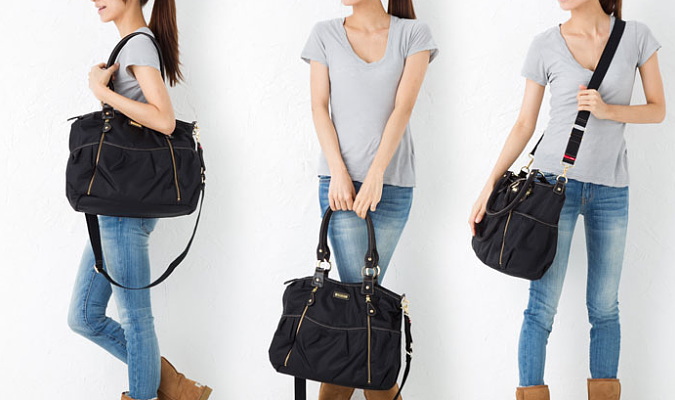 ファッショナブルなママにおススメ♪ キレイめマザーズバッグ【storksak】olivia bag