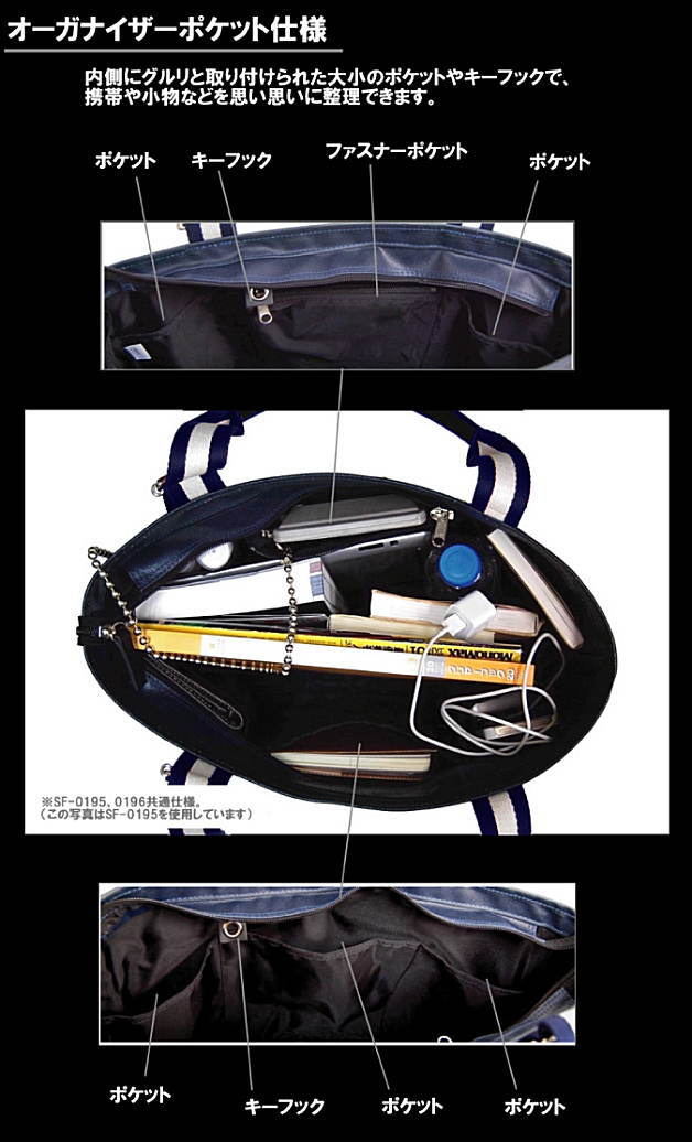 SF-0196 トートバッグの内部